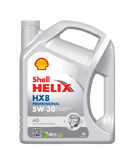 Моторное масло SHELL 5W30 HELIX HX8 PROFESSIONAL AG, 5л